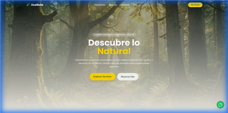Plataforma de Reservas Turismo Sostenible EcoRuta